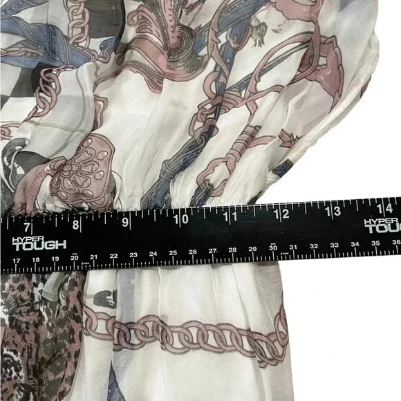 Bellambra Italian Silk Blend Floral Leopard Womens Sleeveless Maxi Dress large - Picture 7 of 8